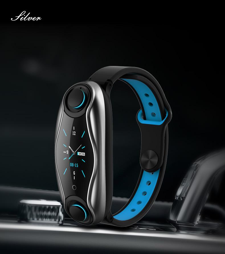 Αδιάβροχο Ρολόι SmartWatch & Ακουστικά Bluetooth Ασύρματα 2 σε 1 TalkBand Activity Tracker με Μέτρηση Καρδιακών Παλμών, Πίεσης & Οξυγόνου Αίματος, Βημάτων, Ποιότητας Ύπνου